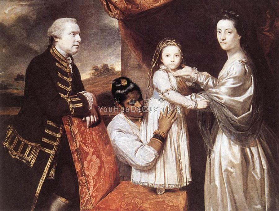 George Clive and his Family with an Indian Maid - 乔舒亚·雷诺兹